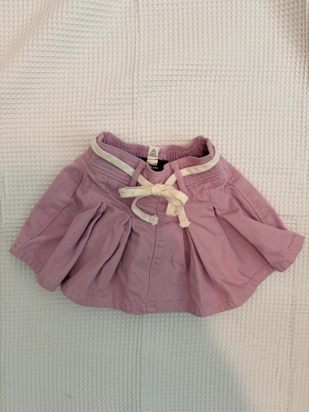 Girls Mauve Skort with Drawstring Waist